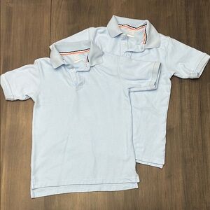 French Toast Blue Polo Shirt Classic Design Size L (10/12)